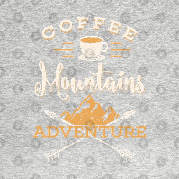 Camping Gift Print Camp Coffee Marshmallows Adventure Print by Linco